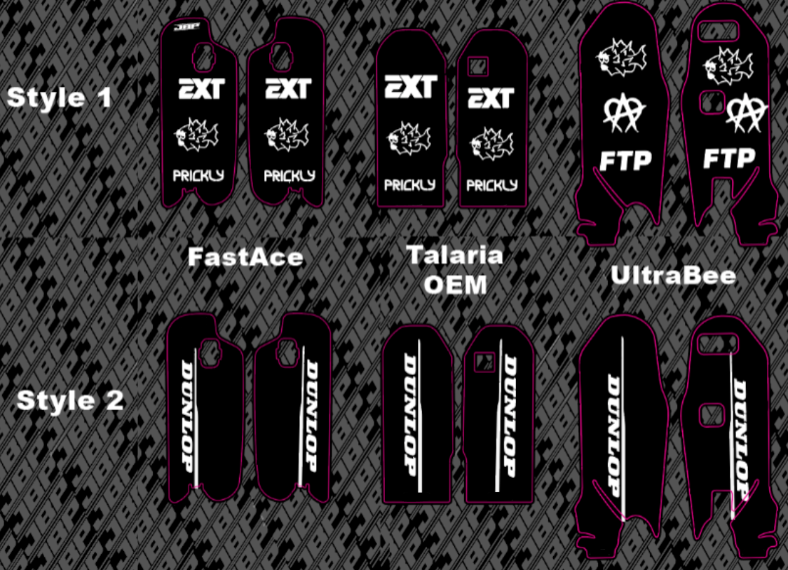 Predesigned Fork Guard Decals